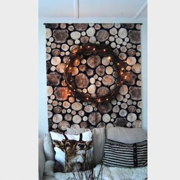 IKEA Other - Textile Interior Decor Wood Grain Fabric Tapestry
